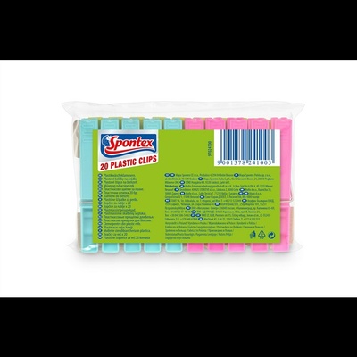 Spontex Kolíčky na prádlo plastové 20 ks – Hledejceny.cz