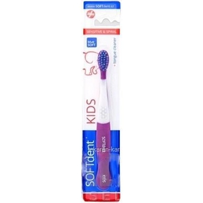 Sofdent Kids sensitive & spiral dětský zubní kartáček měkký
