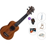 LAG TKU-10S Tiki Premium SET Natural Сопрано укулеле