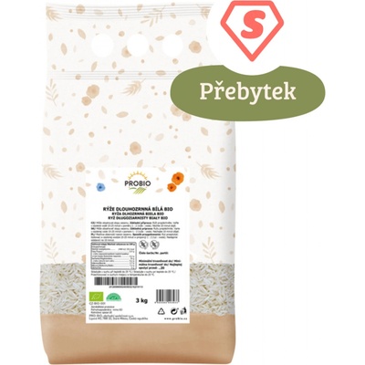 ProBio Gastro rýže dlouhozrnná bílá Bio 3 kg