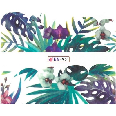 Vodolepky na nechty orchidea BN 951