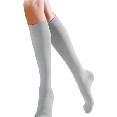 Дамски 3/4 памучни чорапи в сиво