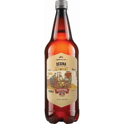 RAMPUŠÁK 10 pořádná DESINA, nefiltr.. sv. pivo výčepní 4 % 1 l (pet)