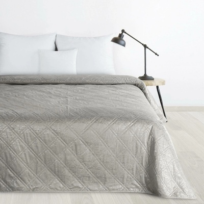 Design 91 PŘEHOZ NA POSTEL LUIZ 220X240 CM STŘÍBRNÝ