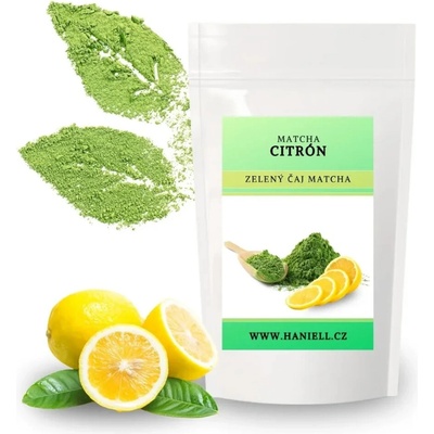 Haniell Zelený čaj Matcha Citron svěží energie a chuť 100 g