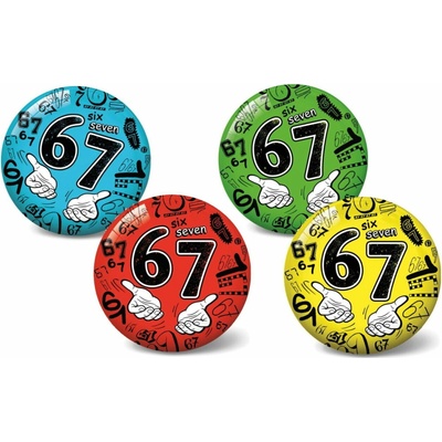 Míč 67/six seven nafouknutý 11cm 4 barvy