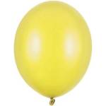 Party Deco Латексови Балони Металик, Лимонено Жълто, 12см (sb5m-084)