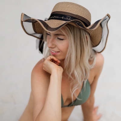 VFstyle Dámsky slamený klobúk Sienna béžový