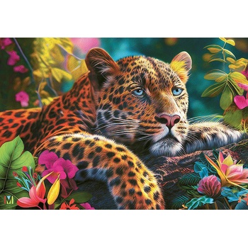 Image 1 of Cherry Pazzi - Puzzle Reclining Leopard - 500 piese