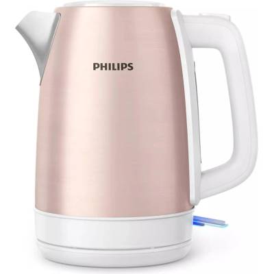Philips Електрическа кана Philips HD9350/96 (Мостра), вместимост 1.7 l, неръждаема стомана, 1850W, розово злато