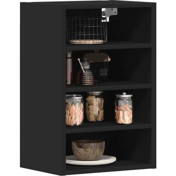 vidaXL Висящ шкаф "Рига", черен, 40x29, 5x60 см, инженерно дърво (854176)