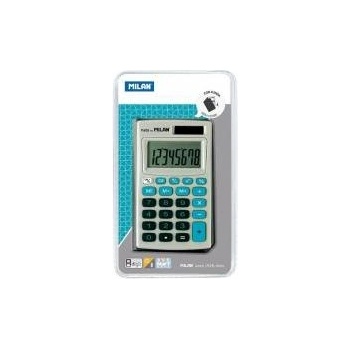 MILAN 8-position calculator grey - blue MILAN