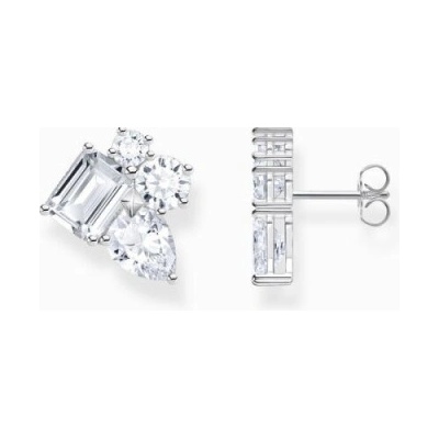 Thomas Sabo náušnice White stone in different sizes H2275-051-14