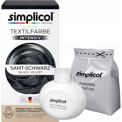 Simplicol Barvivo na textil sametová černá 560 g – Zboží Mobilmania