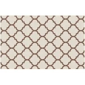 Pure Line Home Килим за открито и закрито с къс косъм, арабска шарка, бежов