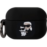 Karl Lagerfeld Силиконов калъф Karl Lagerfeld 3D логото NFT Karl и Choupette за AirPods Pro 2 черен (KLAP2RUNKC)