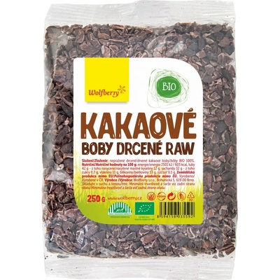 Wolfberry Bio Kakaové boby drcené 250 g