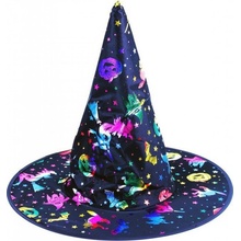 Rappa Klobouk čarodějnický s potiskem pro dospělé