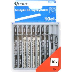 GEKO Комплект ножове за зеге 10 бр 16114 (g01221)