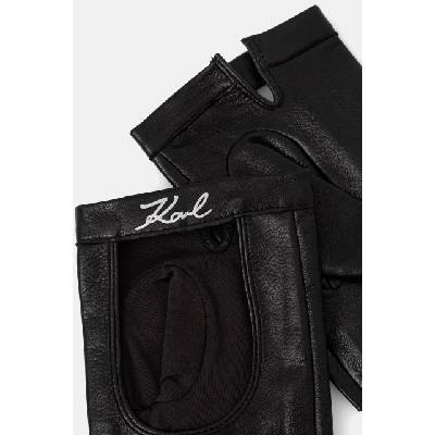 Karl Lagerfeld ръкавици за шофиране дамски от кожа K/SIGNATURE (B3W33011)