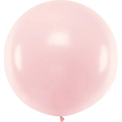 PartyDeco Balónek latexový JUMBO světle růžová 100 cm