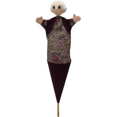 MUB2 Babička 55 cm 3v1 kornútový maňuška