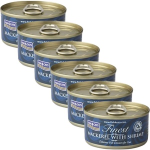 Fish4Dogs Fish4cats Най-добър Скумрия и Скарида 6 x 70 г