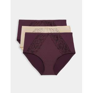 Marks & Spencer Тръбни деникули Amelia с дантела, 3 броя Marks & Spencer лилави Marks & Spencer | Lilav | ЖЕНИ | 8