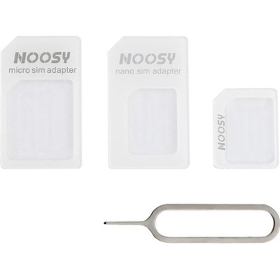 Adaptateur SIM 3 En 1 Noosy - Compatible Nano, Micro Et Standard SIM - Noir