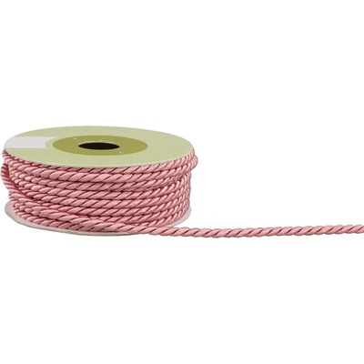 Provázek polyesterový 4mm x 4,6m vzor 2040 380-STARORŮŽOVÁ