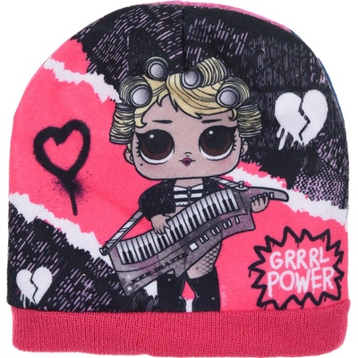 LOL SURPRISE Dievčenská čiapka POWER ružový lem