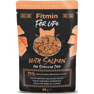 Fitmin For Life Lososová pro kastrované kočky 85 g