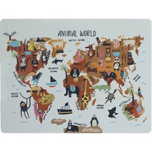 Podložka na stôl Really Nice Things Animals Worldmap, 55 x 35 cm