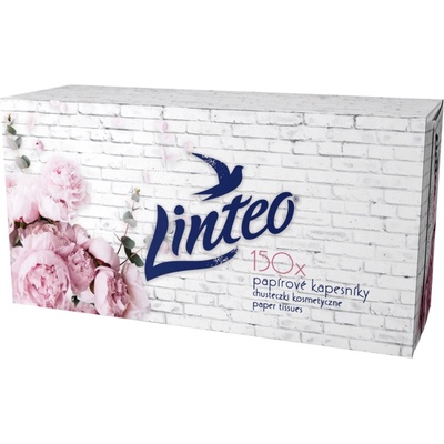 Linteo Paper Tissues Two-ply Paper, 150 pcs per box хартиени кърпички 150 бр