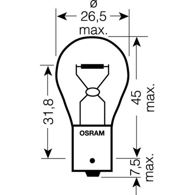 Osram Standard P21W BA15s 24V 21W 10ks