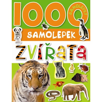 1000 samolepek zvířata