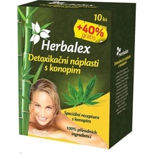 Herbamedicus detoxikační náplasti s konopím 10 ks + 40 % GRATIS