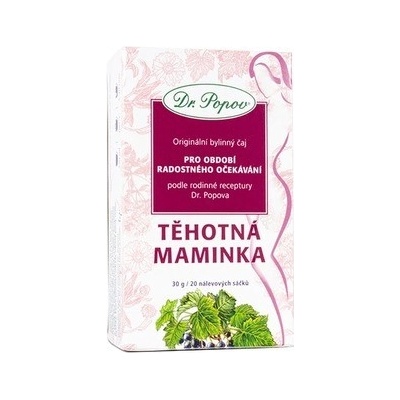 Dr. Popov Originální bylinný čaj Těhotná maminka bylinný čaj na podporu trávenia 20 ks