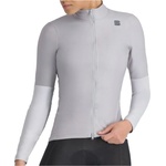 Sportful Дамска фланелка с къс ръкав за колоездене Sportful Women's SRK Shift Wind Jacket Cycling jersey - Stone Grey (156-2757-0213)