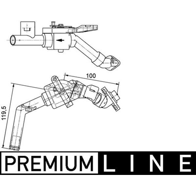 Regulačný ventil chladenia MAHLE CV 8 000P
