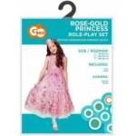 GoDan Princess Pink-Gold Dress, crown size 110/120cm SL-KZ11