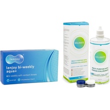 PegaVision Lenjoy Bi-weekly Aqua+ 6 šošoviek + Solunate Multi-Purpose 400 ml s puzdrom