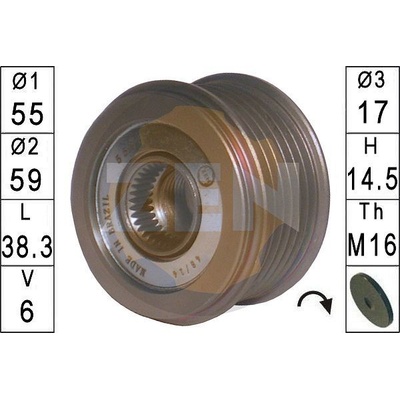 Voľnobeżka alternátora ERA ZN5593