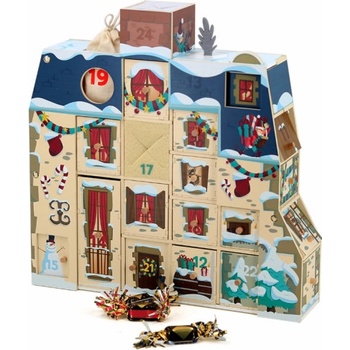 Vilac Dřevěný adventní kalendář k naplnění Domeček