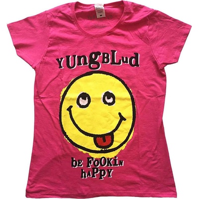 Yungblud Raver Smile (Back Print) Pink S Дамски Риза (YBTS02LP01)