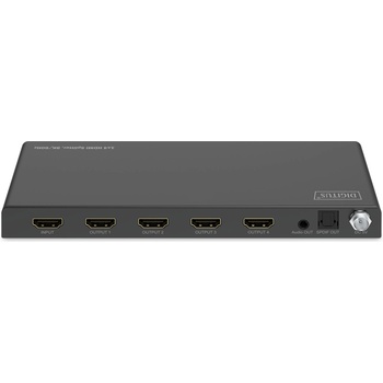 ASSMANN DS-55340, HDMI сплитер 1x4, 8K@60Hz, 48 Gbps, Toslink, черен (DS-55340)