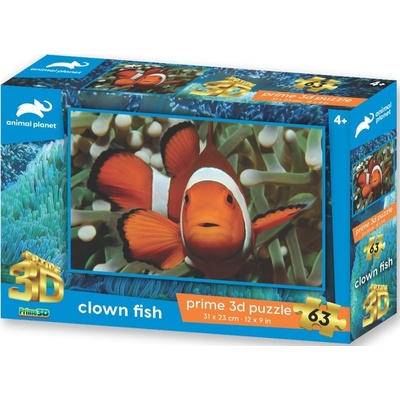 PRIME 3D puzzle Ryba Klaun 63 ks