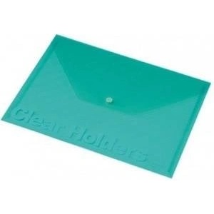 Panta Plast Focus A4 envelope transparent green (C330)