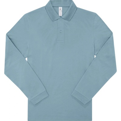 B&C polokošile B&C My Polo 210 LSL piqué dlouhý rukáv COT-01U427zm501 modré amalfi