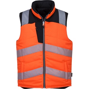 Portwest hi-vis pw374 / Двулицев светлоотразителен жилет - hv оранжев/черен xxxl (pw374obrxxxl)